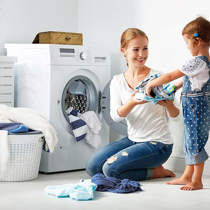 Dryer Sheet Holder, Woven Seagrass Dryer Sheet Container with Lid, Farmhouse Dryer Sheet Box Decor, Dryer Balls Dispenser for Laundry Room Organization and Storage-Natural Color