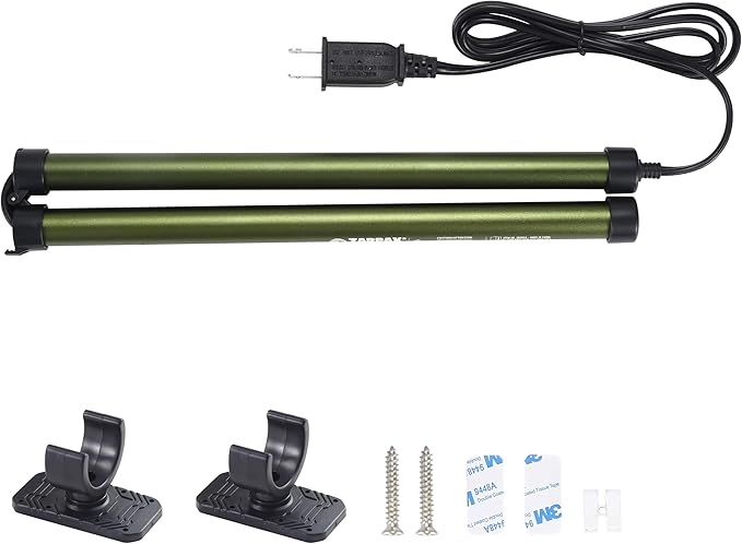 Gun Safe Dehumidifier Rod | Dehumidifier Rod For Enclosed Spaces, Gun Safe & Vault, Cabinets | Protect Valuables & Stop Humidity & Moisture | Foldable Design & 2 Mounting Brackets | 24''/61cm