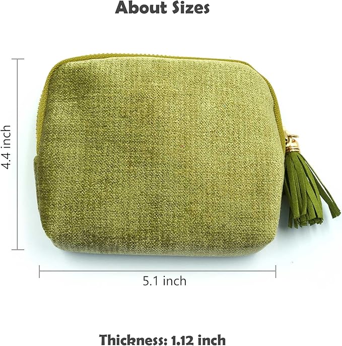 Travel Jewelry Case, Travel Jewelry Organizer, Travel Jewelry Bag with Zipper, Small Travel Jewelry Pouch for Necklaces Bracelets Bangles Rings Earrings Gemstones Storage (green)