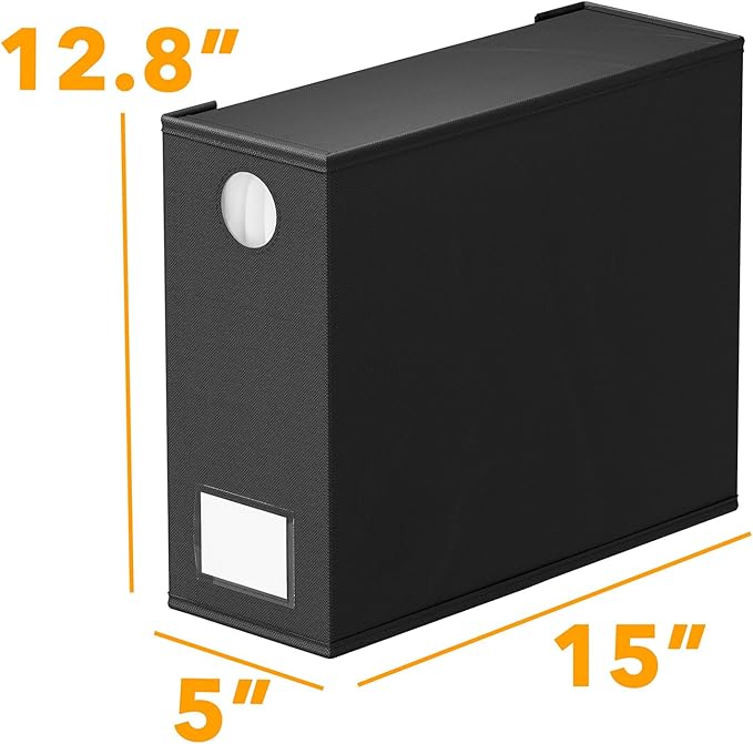 SpaceAid 2 Pack Bed Sheet Organizers and Storage, Foldable Sheet Organizer for Linen Closet, Sheets Set Folder Keeper with Window XL (Queen & King Size) Organizing Bedding Container, Black