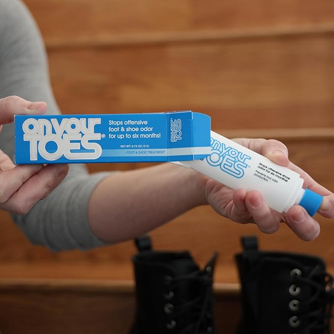 On Your Toes Natural Foot and Shoe Odor Eliminator –Shoe Deodorizer with Body Powder to Neutralize Smelly Odors – Long-Lasting, Fast-Acting Foot Powder for Kids and Adults (4 Pack)