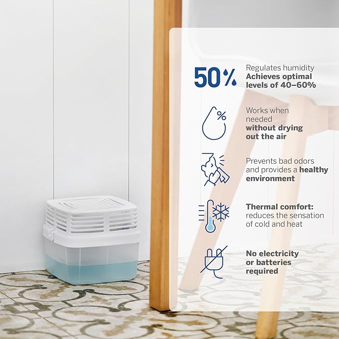 HUMYDRY Moisture Absorber Refills for 15.9 Oz Dehumidifier Device, Pack of 4 Unscented Humidity Absorber Bags, Non Electric Humidity Absorber For Home Closets Bathrooms RVs and Medium Enclosed Spaces