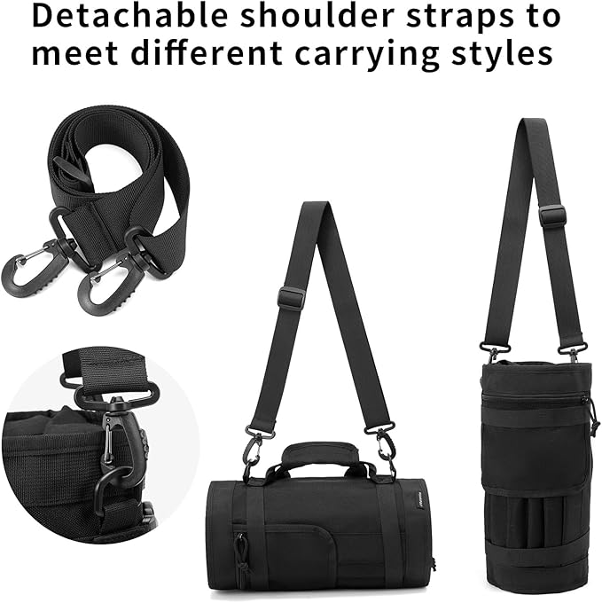 HUAARIPOLY Roll up Tool Kit, Portable Large Capacity Tool Storage, Multi functional Tool Storage Organizer Roll up Carrying Tool Kit Gifts for Men, Electricians, Machinists, and Plumbers