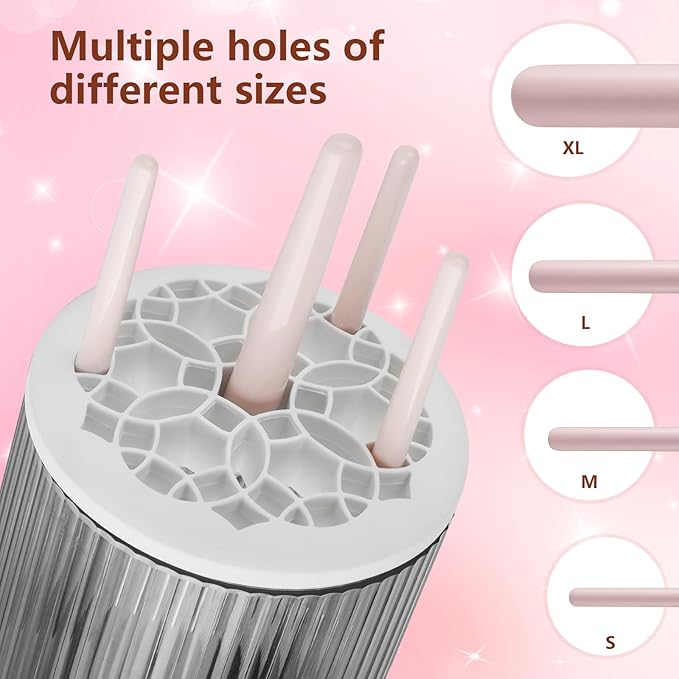 Electric Makeup Brush Cleaner, 6500RPM Automatic Makeup Brush Cleaner Machine, Portable Design with 1800mAh Rechargeable Battery for All Brush Sizes, Perfect Gift for Makeup Lovers