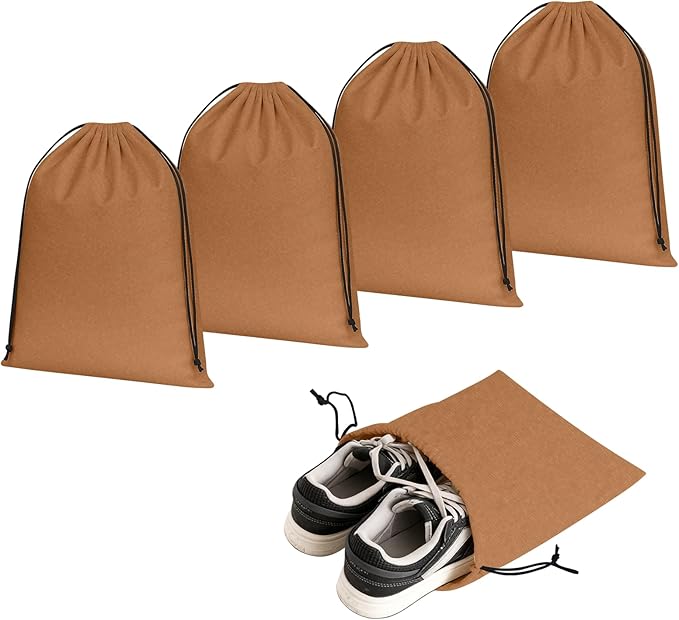 4 Pcs Shoe Travel Bags for Packing, 13.8" x 12.6" Perfect Shoe Bag for Men and Women for Travel