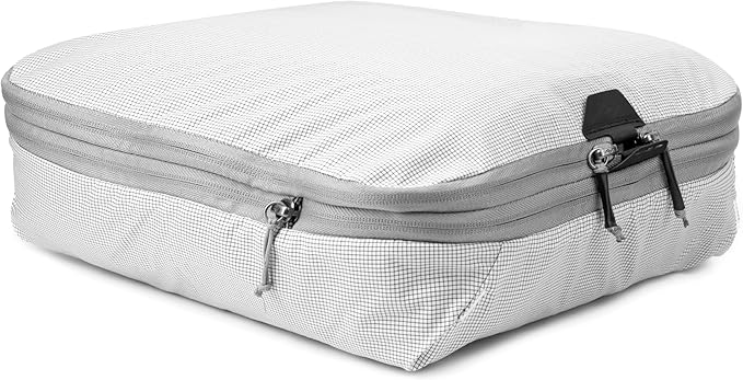 Peak Design Packing Cube, Raw, Weatherproof Luggage Cube with Dual Compartment Organization, Expansion and Compression, Zipper Opening, Travel Organizer for Men and Women, Size M