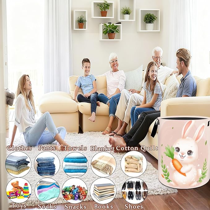 Colorful Manatee Flower Laundry Basket, Dirty Collapsible Clothes Toy Organizer Hamper for Kids Adults, Oxford Cloth Waterproof Storage Bin for Bedroom Bathroom Ocean Decor Gifts, 19.7"X15.7"