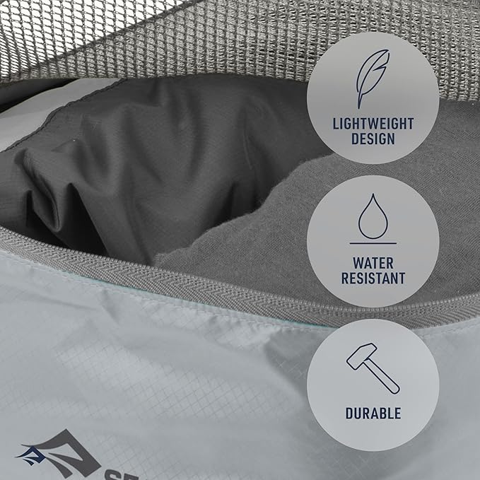 Sea to Summit Travelling Light Garment Mesh Bag Packing Organizer, Medium, Atoll Blue