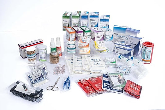 Restaurant Metal First Aid Cabinet, Wall Mountable (Class B with Tablets - 4SBB, Refills | Without Cabinet)