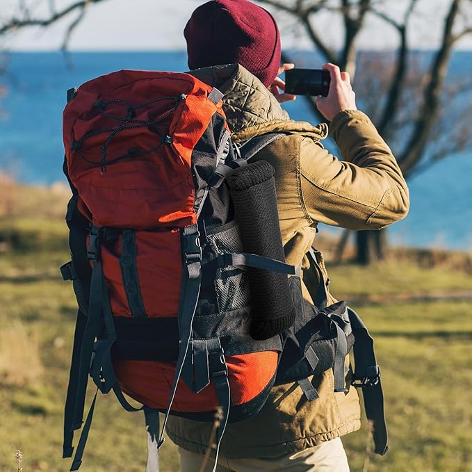 1/4 Inch 100 ft Braided Polypropylene Rope, High Strength Utility Cord for Boat Marine Camping and Flag Pole, Indoor and Outdoor Use, Black