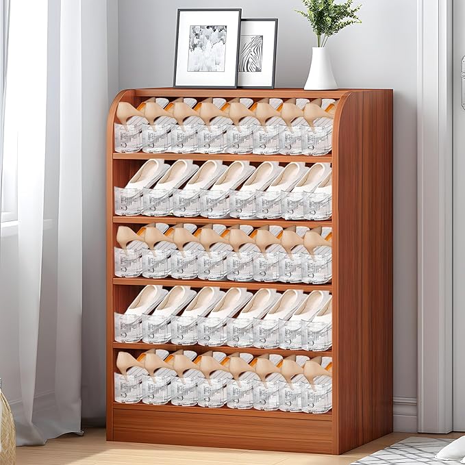 Shoe Slots Organizer,12 Pack Transparent Shoe Stacker Adjustable Shoe Slot Organizer Space Saver Shoe Rack Holder Shoe Storage Organizers for Closet,Transparent