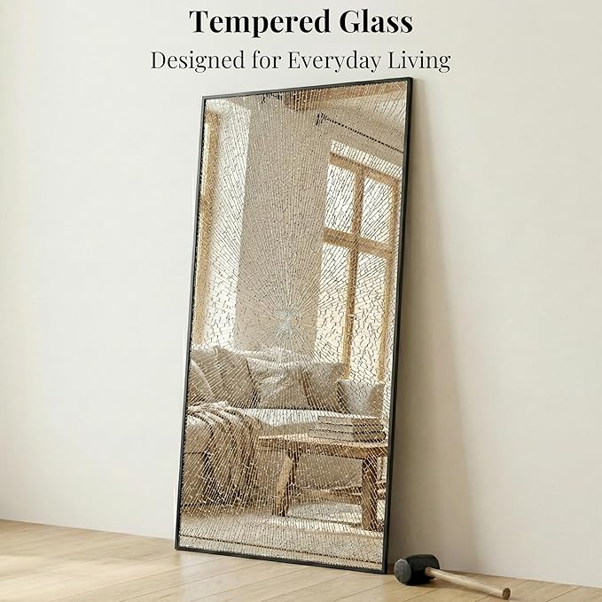 60"x30" Black Bathroom Mirror for Double Vanity, Metal Framed Large Wall Mirror Over Sink, Full Length Body Mirror, Modern Farmhouse Decor, Flush Mount