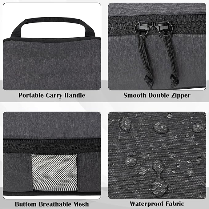 Compression Packing Cubes for Travel, Expandable Compression Bags Travel Cubes for Packing Suitcase Organizer Bags Set (Black, 4 pcs)
