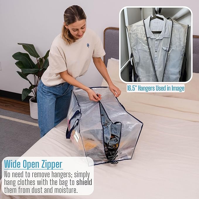 VENO 2 Pack Heavy Duty Moving Bags with Backpack Straps, Zippers & Handles, Extra Large Packing Bags for College Dorm Essentials, Moving Supplies Alternative to Cardboard Moving Boxes