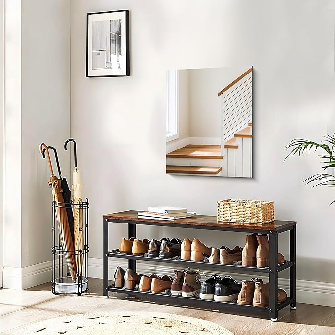 CILIBER Frameless Mirror 16"x20", Rectangle Bathroom Mirror, Shatterproof Vanity Mirrors Polished Edge, Unframed Mirrors for Wall Hangs Horizontally or Vertically for Home Gym Bedroom Living Room