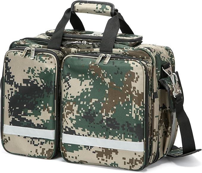 Medical Bag Empty First Aid Bag Emergency Organizer,First Responder Bag, Trauma Bag EMT for Nurses,Home Health Care (Bag Only)