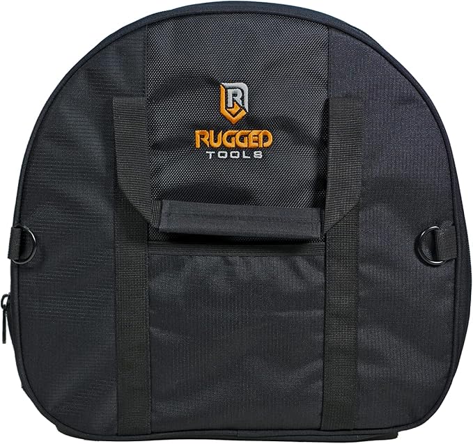 Rugged Tools Cable Bag - Jumper Cable Bag - Storage & Organizer for Cables, Cords, and Hoses Including EV Charging Cables for Electric Vehicles - Tesla, Nissan Leaf, Chevy Bolt
