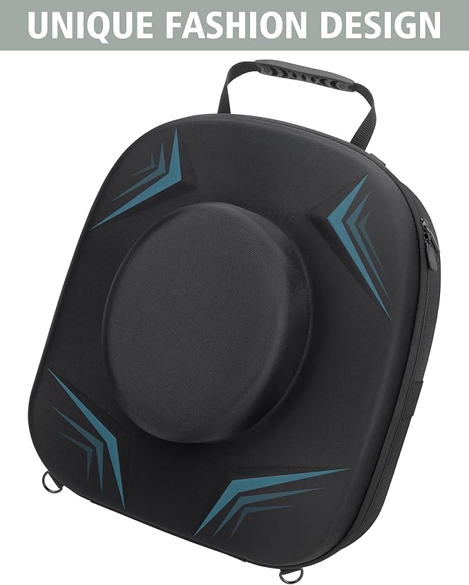 Crush-Proof Travel Hat Case - Hard Shell Carrier for Cowboy, Fedora, Panama & Tweed Hats with Luggage Strap & Handle