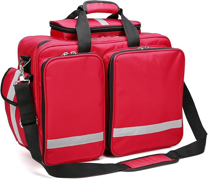 Empty First Aid Organizer - Trauma, Emergency Medical Bag for Nurses & Home Health Care (Bag Only)