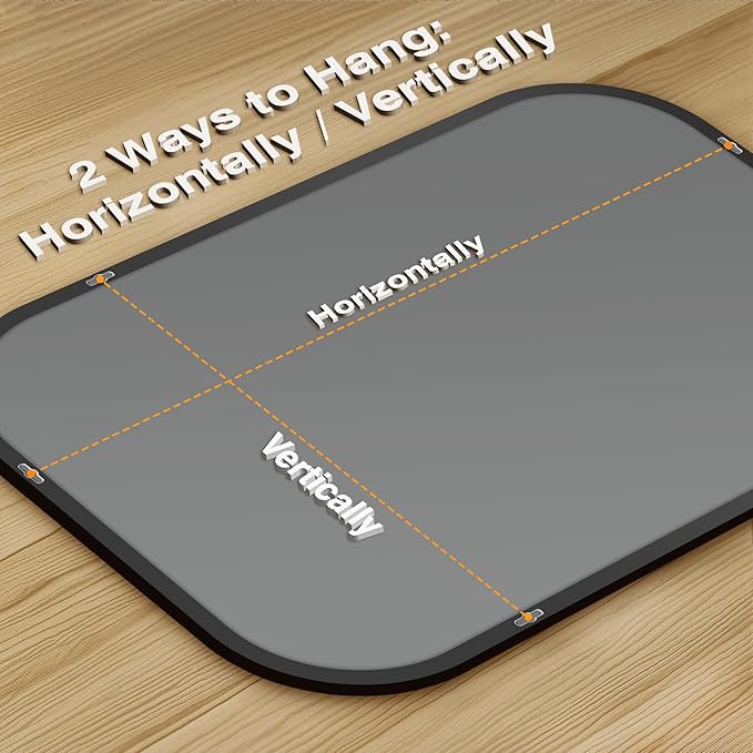 Bathroom Mirror for Wall, Black Bathroom Vanity Mirror for Over Sink 26 x 38, HD Reflection Shatterproof Mirror for Living Room Bedroom Entryway, Metal Frame Rectangular Shape