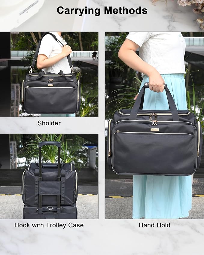 MONSTINA Professional Hairstylist Traveling Bag with Two Detachable Small Bags,Hairdressing Bag Makeup Salon Organizer Bag for Barber Hairdresser Insulation Material