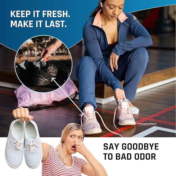 SmellWell - 3-Pack Scented Shoe Deodorizer Inserts - Odor Eliminators - Activated Bamboo Charcoal + Minerals - Natural Freshenes for shoes, bags, gloves - 6 x 1.8oz Original Size Hawaii Floral