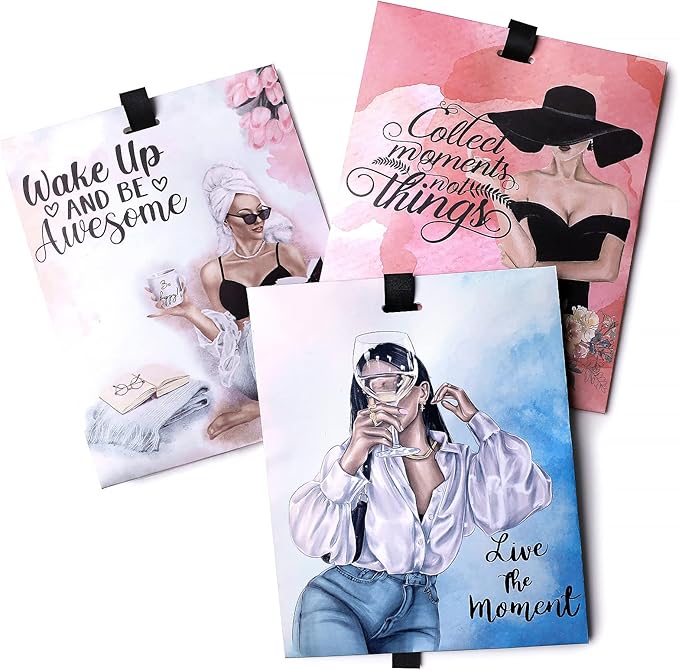 6 Pack Inspirational Scented Sachets - Valentines Day Girlfriend Gifts for Wife | Natural Moth Repellent for Closets, Air Freshener for Home | Shoe & Car Deodorizer for Drawer (Lavender, Rose, Ocean)