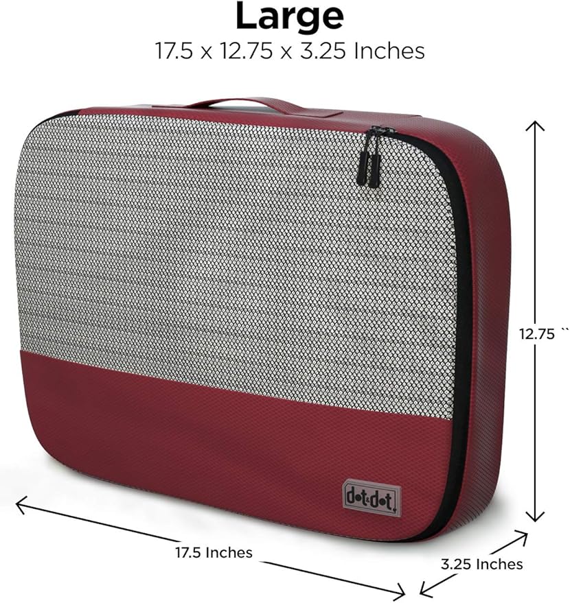 5 Pcs Large Packing Cubes for Suitcases - Travel Carry on Suitcase Organizer Bags - Organizer Bags for Luggage