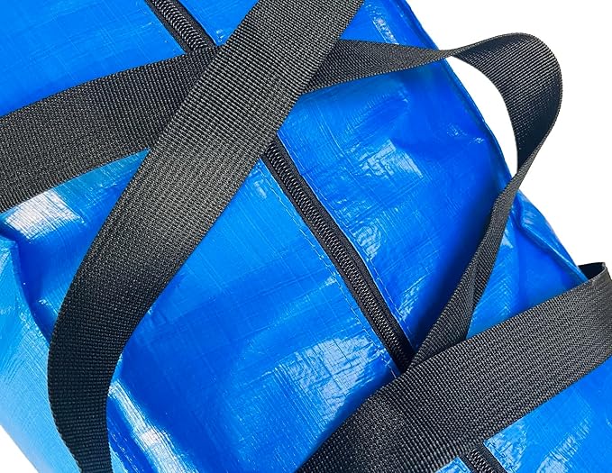 Extra Large Storage Bags, Jumbo Moving Tent Storage Bags, Waterproof Foldable Big Black XXL Duffle Bag for Travel, 42x23x13.5inch - 1PACK