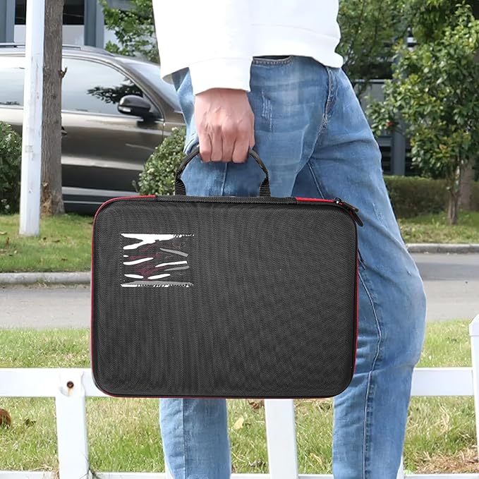 Battery Organizer Storage Case with Tester BT-168 Holds 198 AA AAA C D 9V Button Cells - Fireproof Waterproof Battery Box & Storage Container(Batteries Not Included)