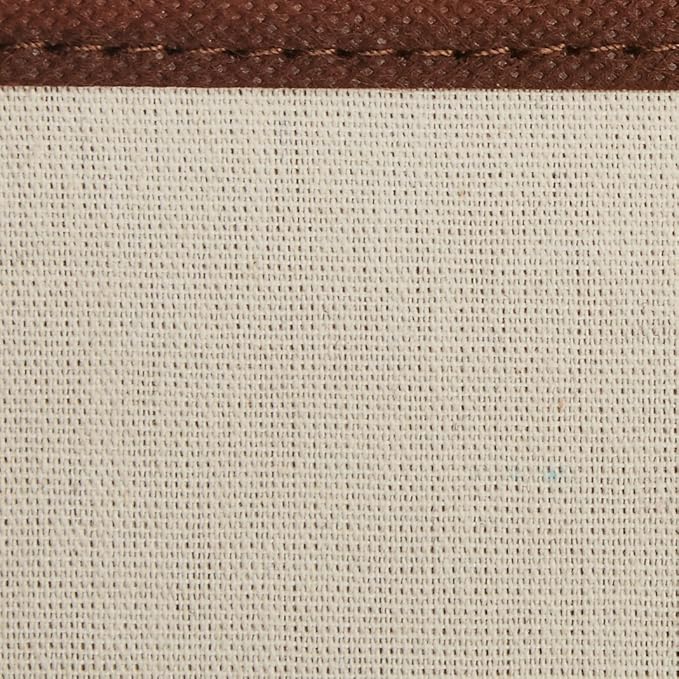 Amazon Basics Rectangular Foldable Laundry Basket Hamper, Beige,Brown