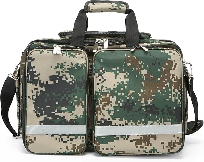 Medical Bag Empty First Aid Bag Emergency Organizer,First Responder Bag, Trauma Bag EMT for Nurses,Home Health Care (Bag Only)