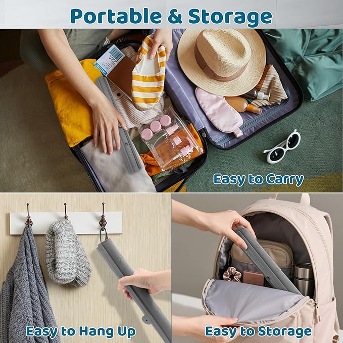 Bathroom Sink Cover for Counter Space, Foldable Silicone Sink Mat Makeup Organizer Mat Space Saver, Women’s Gifts for Valentines RV Camper Travel Must Haves Accessories, Grey