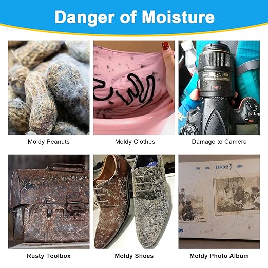 Moisture Absorbers – 100 Gram 36 Packs Silica Gel Packets, Desiccant Packs for Storage, Food Safe Desiccant for Foods, 3D Filaments, Electronics, Tools, Safes