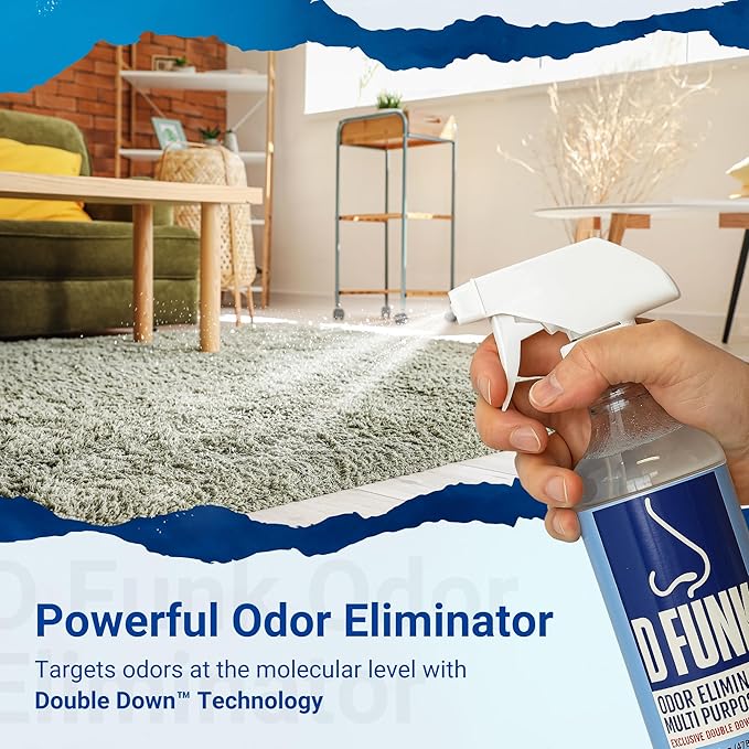 Ardent D Funk Odor Eliminator for Strong Odor, 16 oz. Bottle, Fabric Deodorizer Spray to Remove Smells and Odors, Carpet Cleaner, Pet Supplies, Sport Shoes and Equipment, Coolers, Made in USA