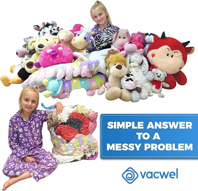 10-Pack XXL - Jumbo Vacuum Storage Bags - Space Vacuum Storage Bags for Clothing Space - Ideal for Comforters, Blankets & Sealing Large Oversize Clothing Post-Winter - 10x XXL Size (47x35in)