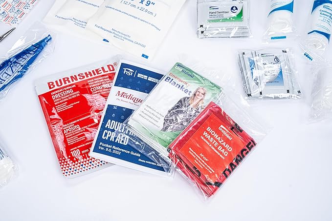 Restaurant Metal First Aid Cabinet, Wall Mountable (Class A with Tablets, 4 Shelf)