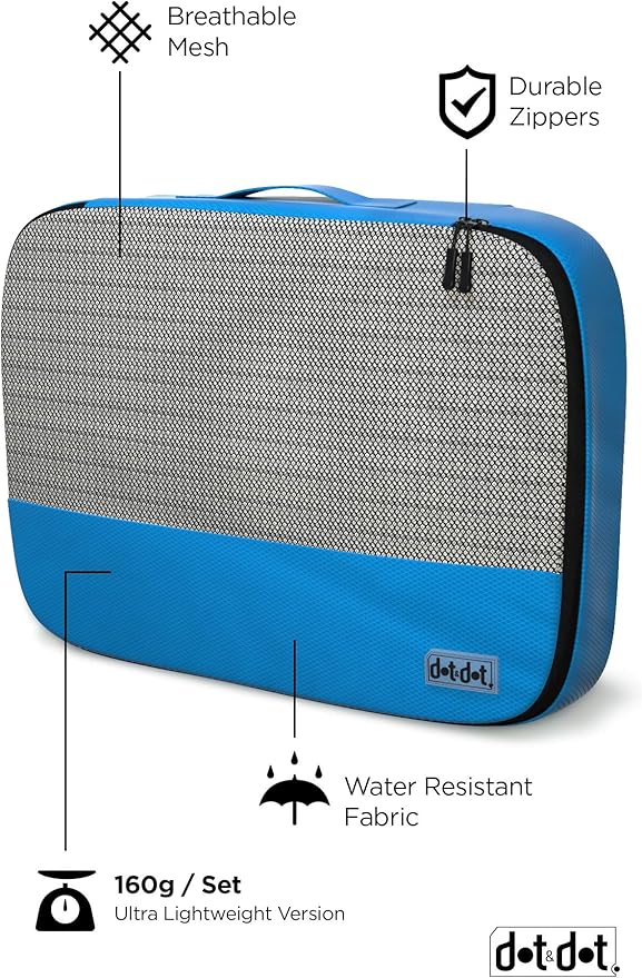 5 Pcs Large Packing Cubes for Suitcases - Travel Carry on Suitcase Organizer Bags - Organizer Bags for Luggage