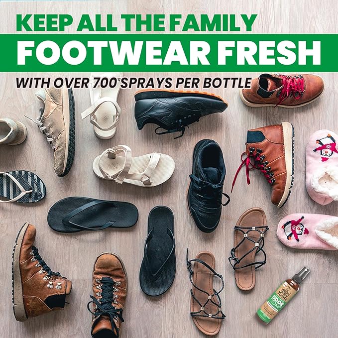 Uncle Todd's Shoe Deodorizer Spray - Proven & Powerful Enzyme Formula Spray for Shoe Odor Elimination in All Footwear (Mountain Fresh)