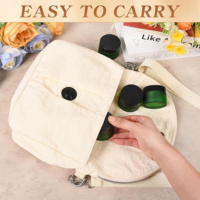 1 oz Glass Jars with Lids, Empty Cosmetic Jars, Airtight Containers with Inner Seal for Creams, Balms, Ointments, DIY Crafts, Salves (48 Pack, Green Frosted)