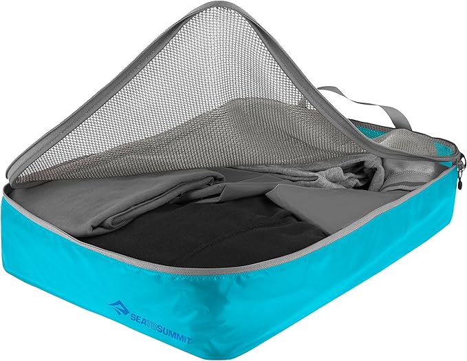 Sea to Summit Travelling Light Garment Mesh Bag Packing Organizer, Large, Atoll Blue