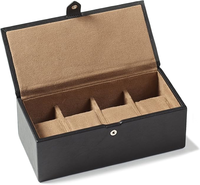 Leatherology Black Onyx Watch & Bracelet Box