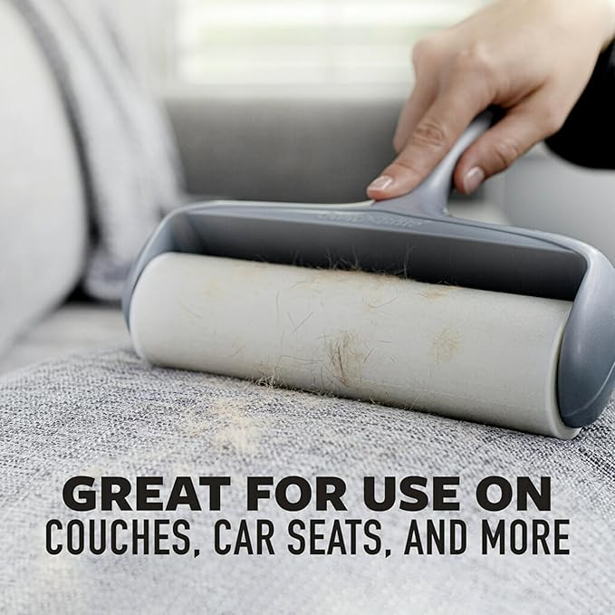 Scotch-Brite 50% Stickier Large Surface Roller Refill, Works Great On Pet Hair, 60 Sheets - Pack of 4