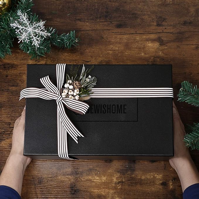 BEWISHOME High-End Watch Box, 12-Slot Watch Case with Large Glass Lid, 2-Layer Wooden Watch Box for Men, Watch Organizer Watch Storage Holder for Men Brown SSH02Y