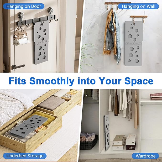 BoxLegend V5 Shirt Folding Board T-Shirt Folder Clothes Folder Laundry Organizer Helper for Adult Clothing Durable Plastic Folding Tool, Gray