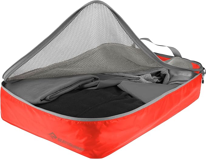 Sea to Summit Travelling Light Garment Mesh Bag Packing Organizer, Large, Spicy Orange