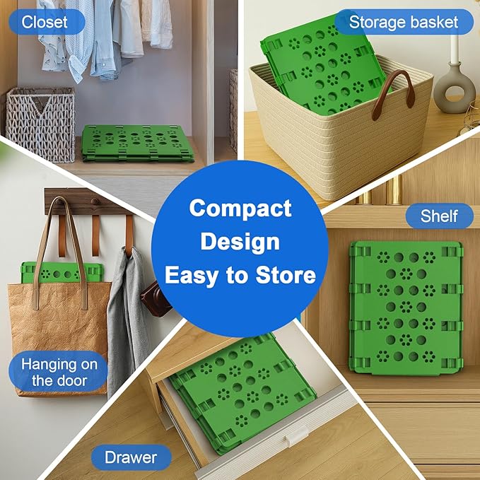 BoxLegend V3 Shirt Folder Board Tshirt Clothes Folder Folding Board Durable Laundry Sorter Helper Liner, Green