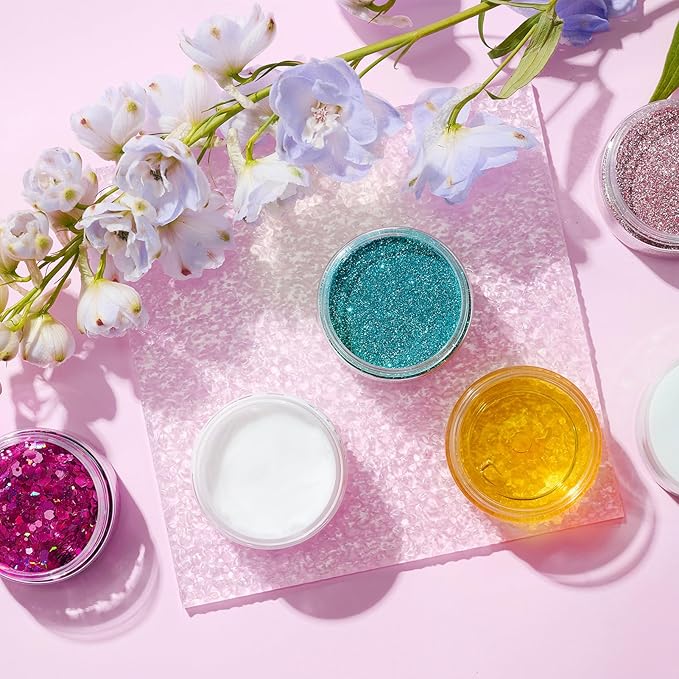 Eternal Moment 36 Pack 2 OZ Plastic Jars Round Clear Cosmetic Container Jars with Clear Lids, Perfect for Lotion, Slime，Cream, Ointments, Makeup, Eye Shadow, Samples, Pot, Travel Storage