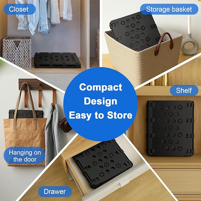 BoxLegend V3 Shirt Folder Board Tshirt Clothes Folder Folding Board Durable Laundry Sorter Helper Liner, Black