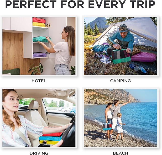 10pc Large Packing Cubes for Travel - Lightweight Luggage Organizer Bags for Suitcases